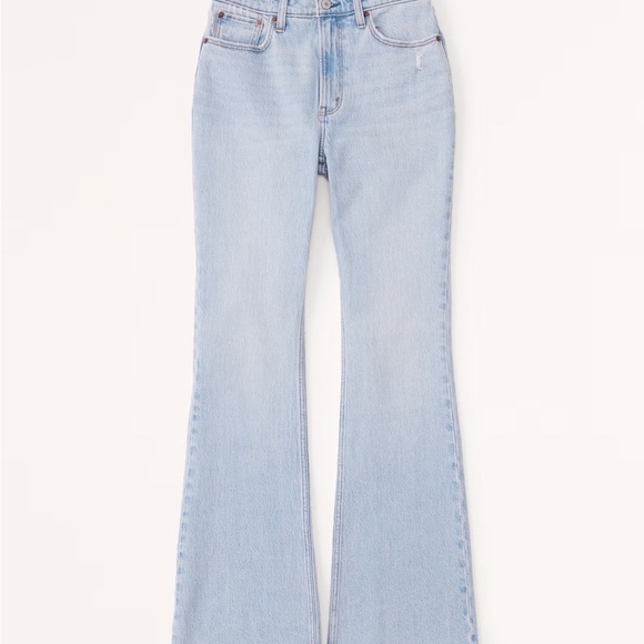 Abercrombie & Fitch Denim - Abercrombie Light Women's High Rise Vintage Flared Jeans Curve Love